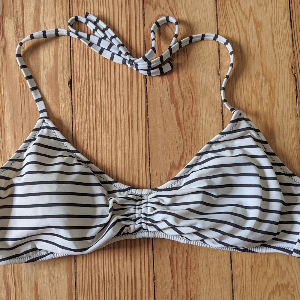 Victorias Secret Striped Halter Bikini Top